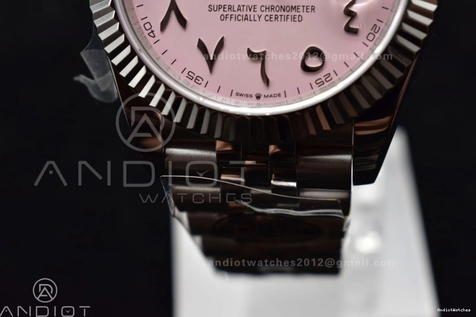 Dial DIWF Arabic Bracelet 1:1 DateJust SA 126334 Marker Pink on Edition 41 904L Jubilee 647 Steel OnTrend Best 1121